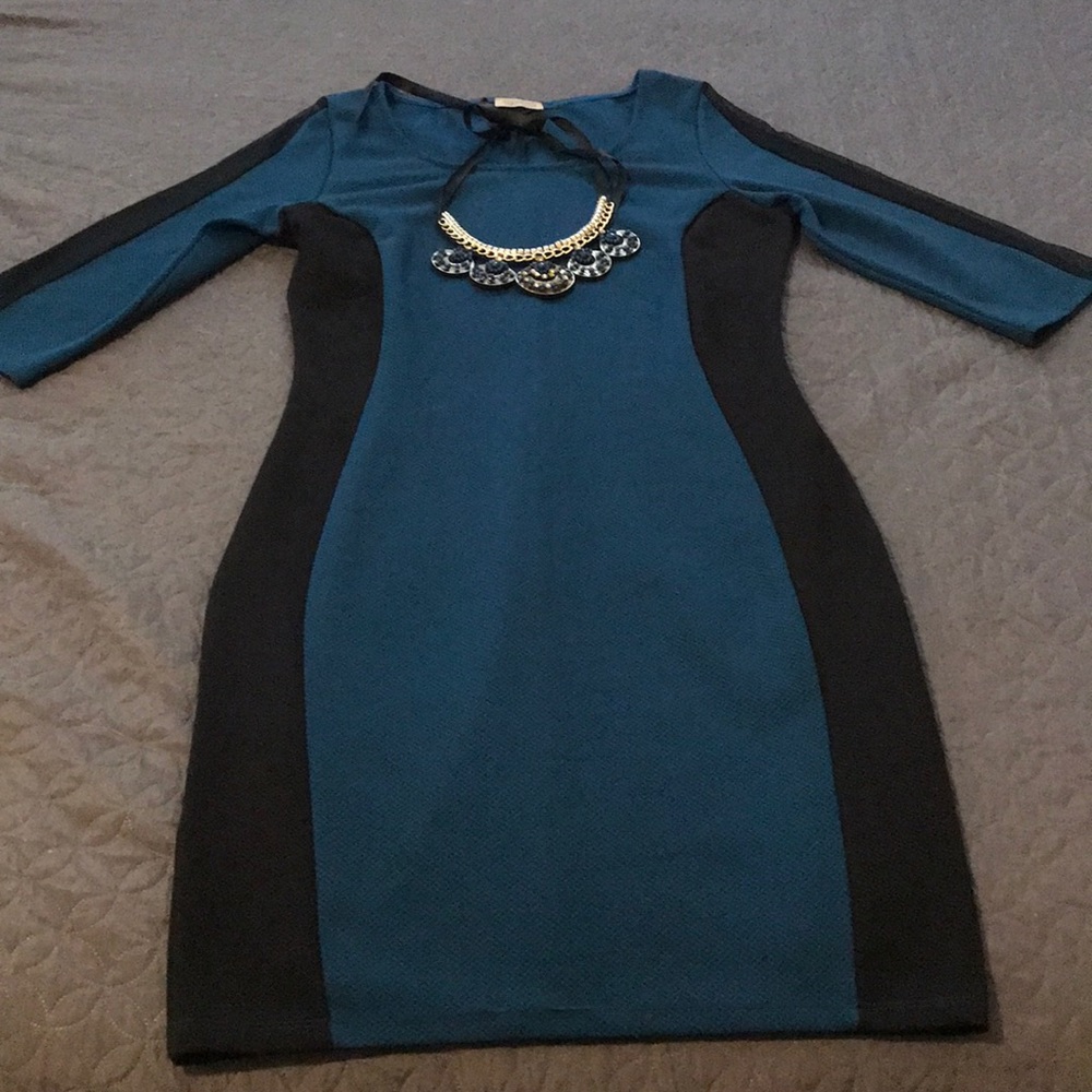 Dress real/black mesh